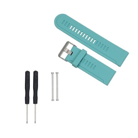 Garmin Fenix 3 silikon klockarmband m. verktyg - Cyan