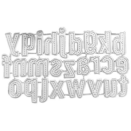 Tal og bogstaver i metal til skæredåser, håndlavede håndværk, gør-det-selv-scrapbooking, prægning