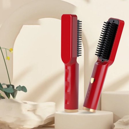 Retting av krøllebørste Hår Hot Comb RØD