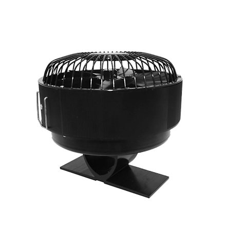 Blades Termisk Strøm Rund Ovnvifte Logg Vedovn Stille Fristående Hjem Peisvifte (Ingen