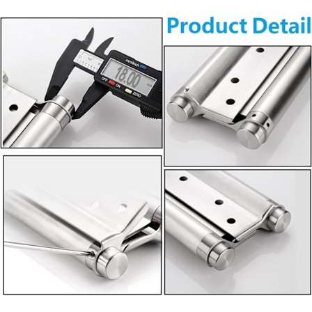 2 stk. Saloon dørhængsler svingdørhængsel fjederhængsel belastningskapacitet