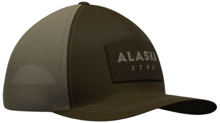 Alaska 1795 Trucker Cap lippalakki, ruskea / vihreä