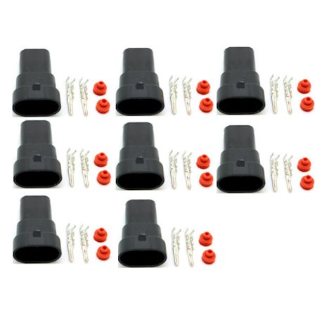 HB3 9005 / HB4 9006 AMP kontakt hona universal 8-pack