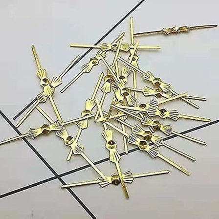 100 stk.-pakke 33 mm Lysekrone Lampe Del Koblinger Klips Sløyfe Pins For Feste Krystaller Perle Deler Lysekrone Erstatninger Belysningstilbehør (go