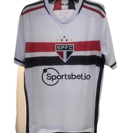 23-24 Sao Paulo träningsdräkt i vit anpassad jersey kortärmad jersey T-shirt Solskjaer NO.20 XL