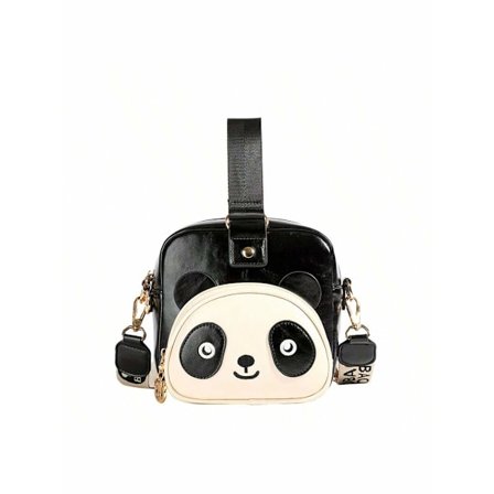 Sød tegneserie håndtaske til kvinder, Crossbody taske med tophåndtag, Læder skuldertaske med aftagelig bred skulderrem, Velegnet til daglig brug