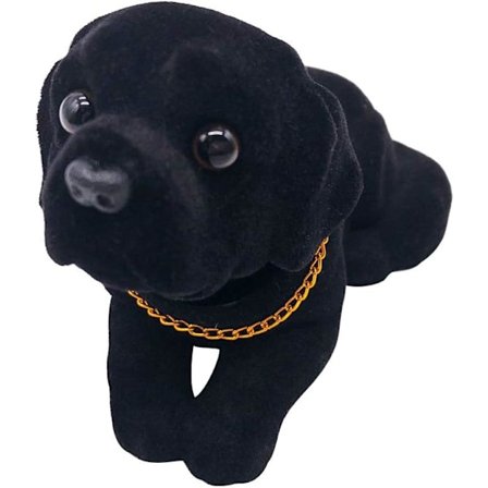 Hodeskakande Labrador, bildekorasjon nikkende hund tilbehør høy simulering hund dashbord bil kontor dekorasjon (Labrador)