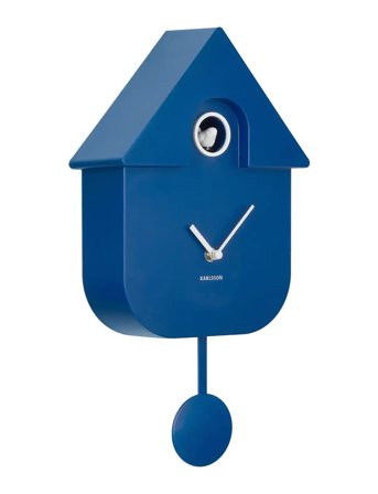 KARLSSON | Wall Clock Modern Cuckoo Abs Cobalt Blue | W21.5CM
