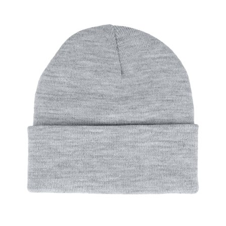 Beechfield - Grau Cuff Mütze - Ash Cuff @ Hatstore