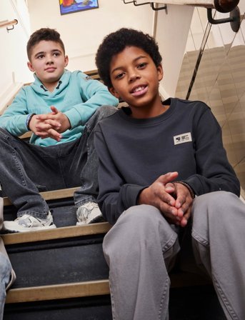 Indian Blue Jeans Sweater Chest And Backprint - Black - 110