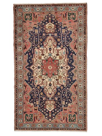 Handgeknüpft Persischer Hamadan Teppich 172X297 Braun/Dunkelrot