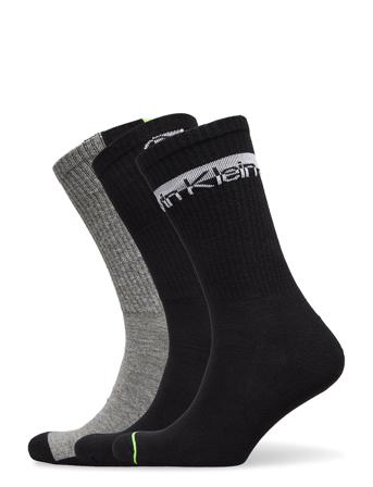 Ckj Men Sock 3P Athleisure Underwear Socks Regular Socks Multi/mønstret Calvin Klein