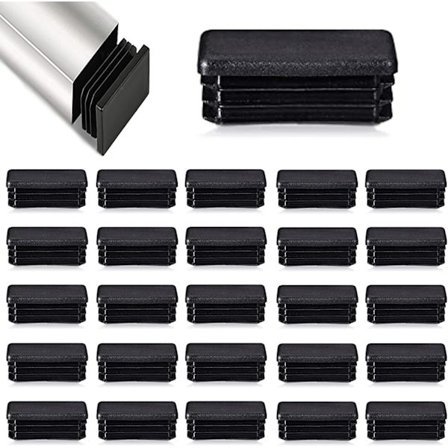 40 x 30 mm Lamellplugger, Gjerderørinnlegg for Rørformede Stolper Stoler og Møbler 40 Stykker