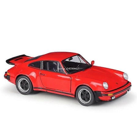 WELLY 1:24 1974 Porsche 911 Turbo 3.0 Legering Sportsbil Modell Støpt Metall Leketøy Bil Simulering Samleobjekt Barne Ornament Gave Rød