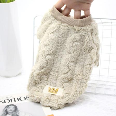 Teddy Pet Supplies Åpen knapp To Leg Coat Dress Bukser Aprikos S