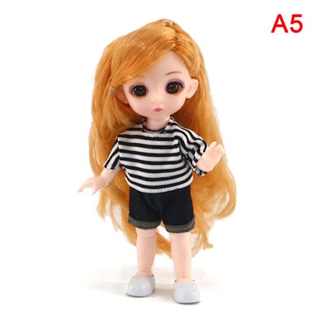 BJD 16CM Doll Casual Fashion Princess Clothing Dress Accessories