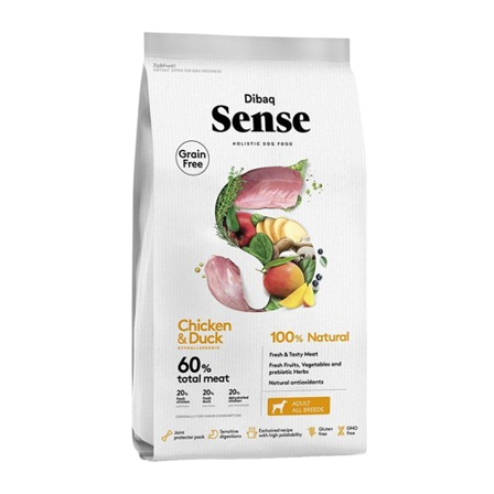 DIBAQ - Sense Chicken & Duck 12kg - Hund - Hundefôr & hundemat - Tørrfôr for hund - ZOO.no
