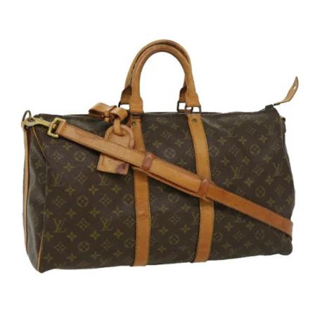 Louis Vuitton Vintage, Pre-owned Canvas travel-bags Bruin, unisex, Maat:ONE Size,leer