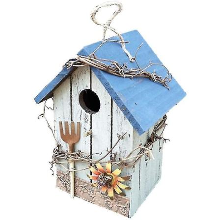 6 X Vævet Halm Fuglerede Udklækning Reproduktion Grass Cave Garden Tree Decor