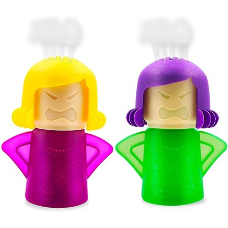 Mikrovågsugnsrengörare Angry Mom - Ångrengörare för Mikrovågsugn med Vinäger och Vatten