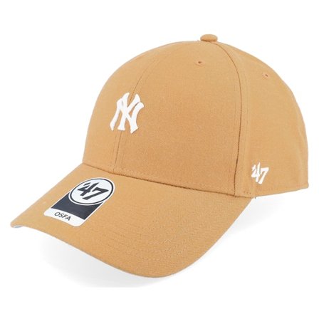 47 Brand - MLB Bege adjustable Boné - New York Yankees Base Runner Mvp Camel Adjustable @ Hatstore