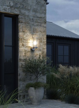 Linton utelampe vegg - galvanisert