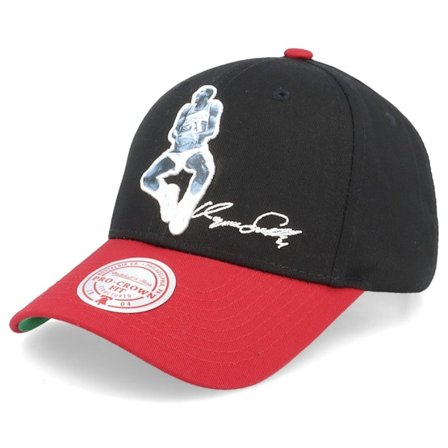 Mitchell & Ness - Atlanta Hawks Highlight Real Wilkins Black/Red Adjustable Adjustable Black Cap - NBA @ Hatstore