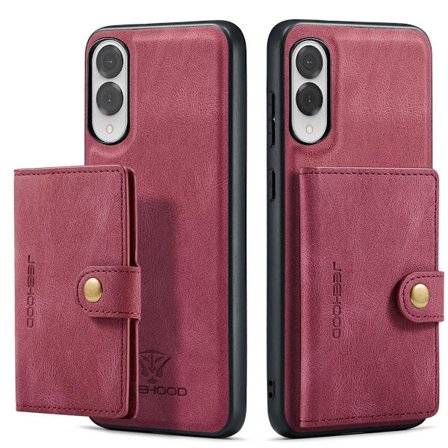 (För Samsung Galaxy S20 FE) 2 i 1 magnetiskt plånboksfodral med kickstand och kortfack