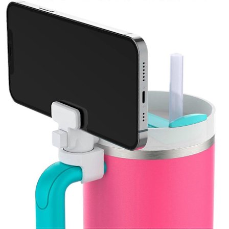 Telefontilbehør - Se, bær, ta opp og hold orden, bruk som telefonstativ eller tripod, håndfri avtakbar, Stanley Cup-tilbehør