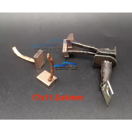 for Mitsubishi 491 Jinbei BYD F3 Bil Starter Motor Kullbørste 17x11.5x4mm