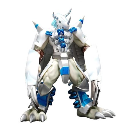 20 cm; Wargreymon Digital Wargreymon Anime Figur 20 cm Vit Staty Samling Skrivbordsdekoration Leksaker Gåvor för Vuxna