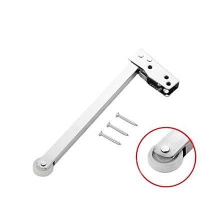 Dørlukker med myk lukking og gummihjul