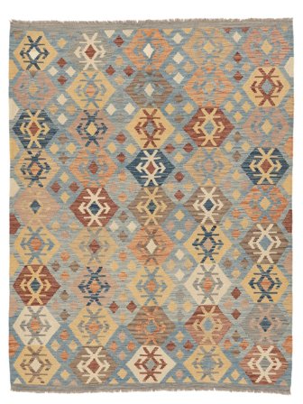 Lite Kelim Afghan Old Style Teppe 154X196 Ull