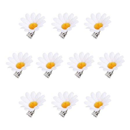 Hårklämmor för flickor, Daisy Hårklämmor, Småbarns Daisy Blomster Hårprydnad, Kvinnors Hårnål, Solros Hårtillbehör