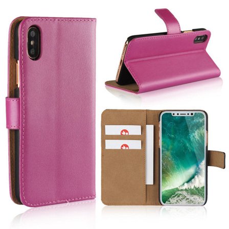 Iphone x/xs/xr/xsmax lommebok deksel - Cerise Iphone x/xs