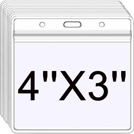 Läpinäkyvä vedenpitävä muoviset rinnassa käytettävä nimikorttiklipsi ID-korttiklipsi