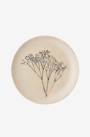 Bloomingville - Tallerken Bea diameter 22 cm - Natur - Asietter - Fra Homeroom