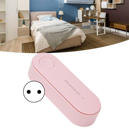 Luftrenare 20 miljoner negativa joner Deodorisering Formaldehyd Passiv rökning PM2.5 Lukt för sovrum AC90‐240VPink EU-kontakt