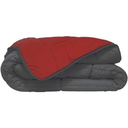 HUDSON Lightweight Microfiber Duvet 200g / m² 140x200cm Grå & Röd