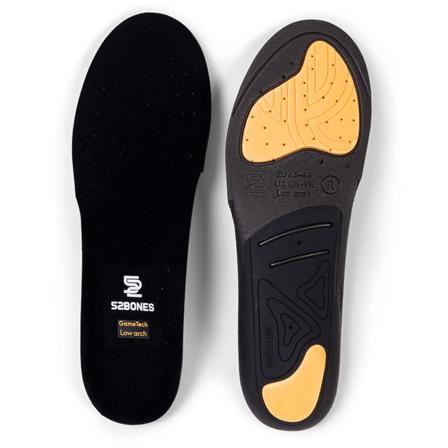 52bones Gametech Unisex inner soles Black 43/44