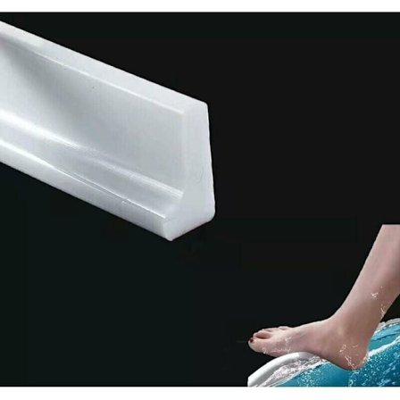 Silikone Brusebund Vandbarriere 2m 78in Vådrumsgulv Badeværelse Badekar Tætningsliste