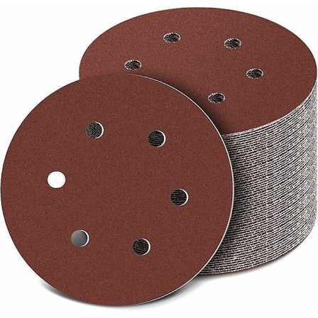 150mm Slipeskive, 100 stk. Slipeskiver, 40-800 Kornstørrelse Ideell for Sliping, Polering, Rustfjerning (6 Hull)