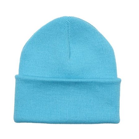 Beechfield - Blå cuff Beanie - Surf Blue Cuff Blank Beanie @ Hatstore