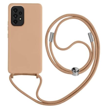 Samsung Galaxy A33 5G Halsbåndsetui Halvstift Halsstrop 80cm Pink
