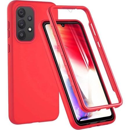 Skyddshölje 360 - BOOLING - A52 A52s - Röd - Mjuk - Rep-resistant