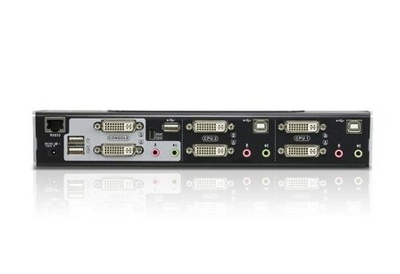 ATEN USB DVI Dual View KVMP Switch CS1642A - KVM / lyd / USB-svitsj - 2 porter