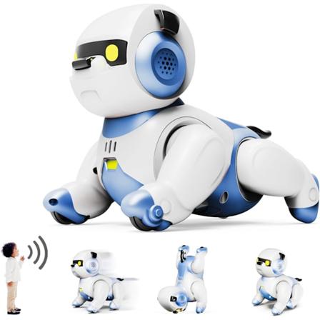 Smart interaktiv robot hundeleke for barn med stemme- og berøringskontroll Dansende kjæledyr RC dyreleke for gutter og jenter Realistisk mini kjæledyr