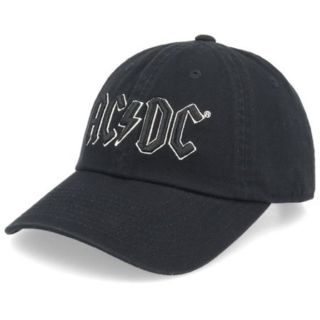 American Needle - Svart unconstructed Keps - ACDC Ballpark Black Dad Cap @ Hatstore