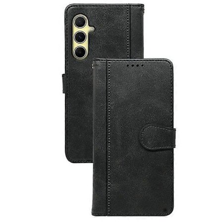 Til Samsung Galaxy A56 5G Etui Kalvetekstur Læder Stand Bog Stil Telefon Cover[HK]