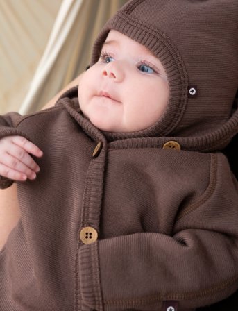 Smallstuff Balaclava, Merino Wool, Rose Brown - Brown - 62